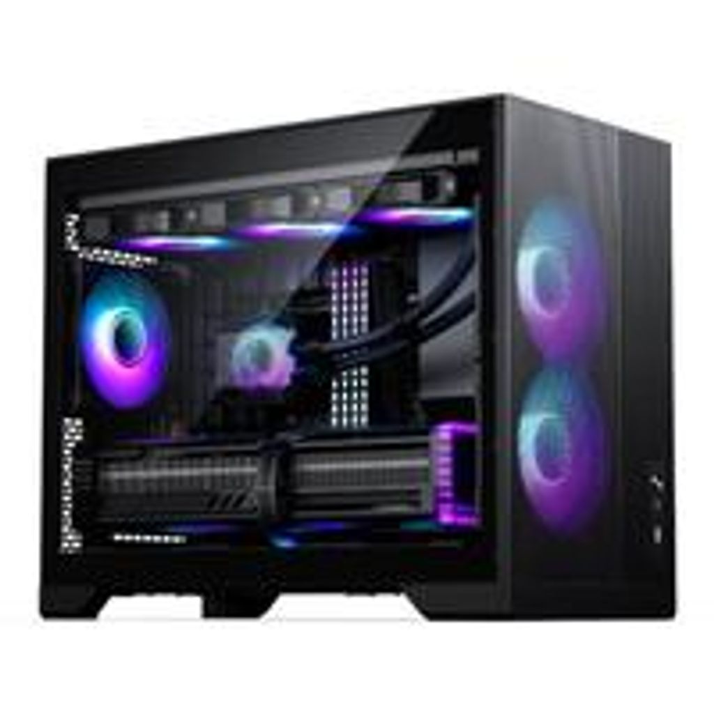 Phanteks XT M3 RGB, Micro Tower, PC, Schwarz, micro ATX, Mini-ITX, Acrylnitril-Butadien-Styrol (ABS), Stahl, Gehärtetes Glas, Gaming