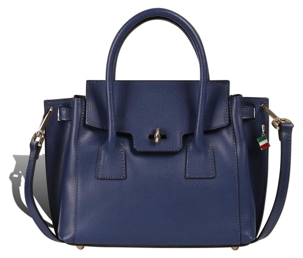Florence Damen Handtasche Leder Tasche jeansblau D2OTF848B4