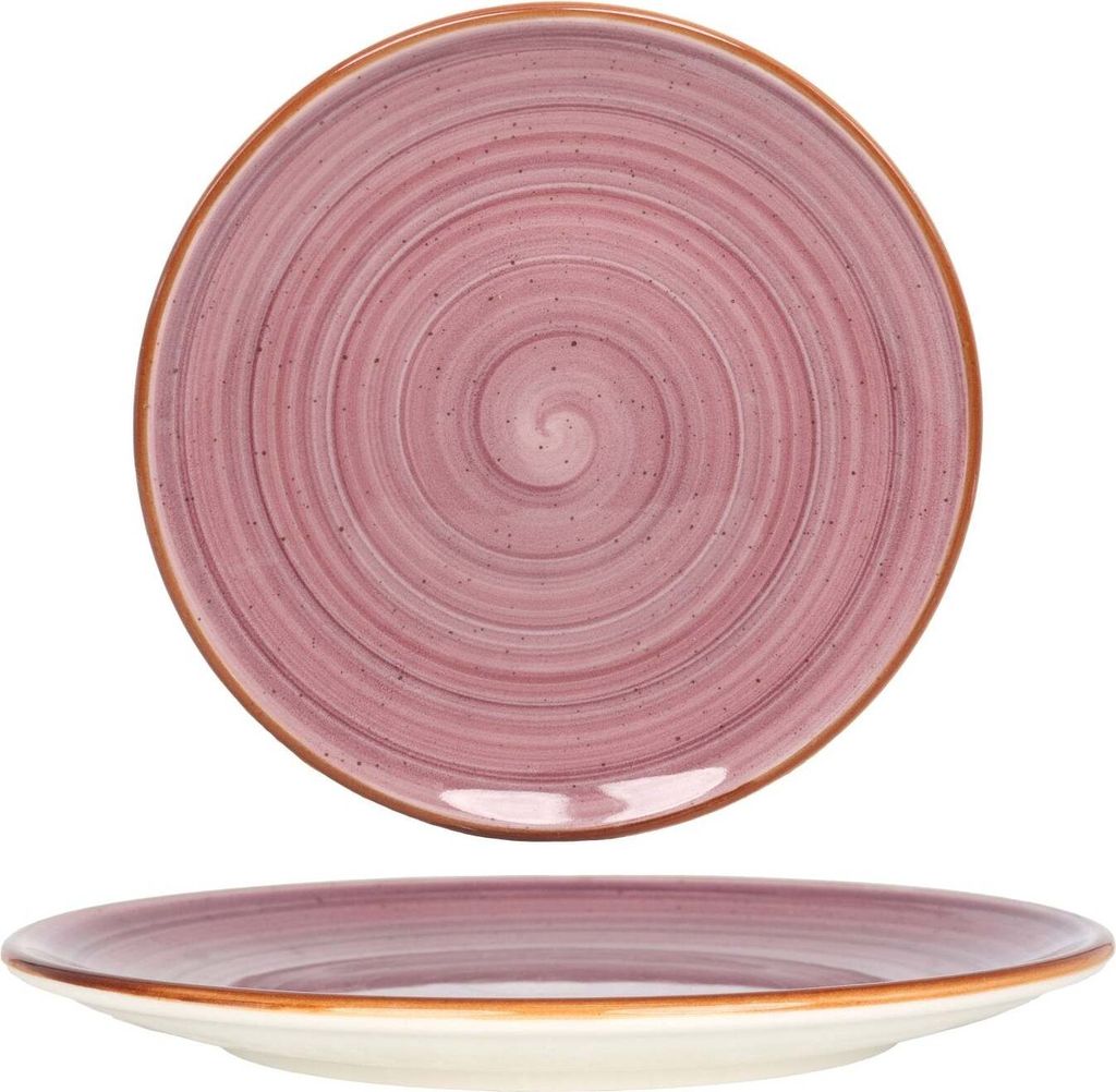 Talerz deserowy Bonna - Aura Blackberry - Porcelana - 23 cm Zdjęcie produktu 
