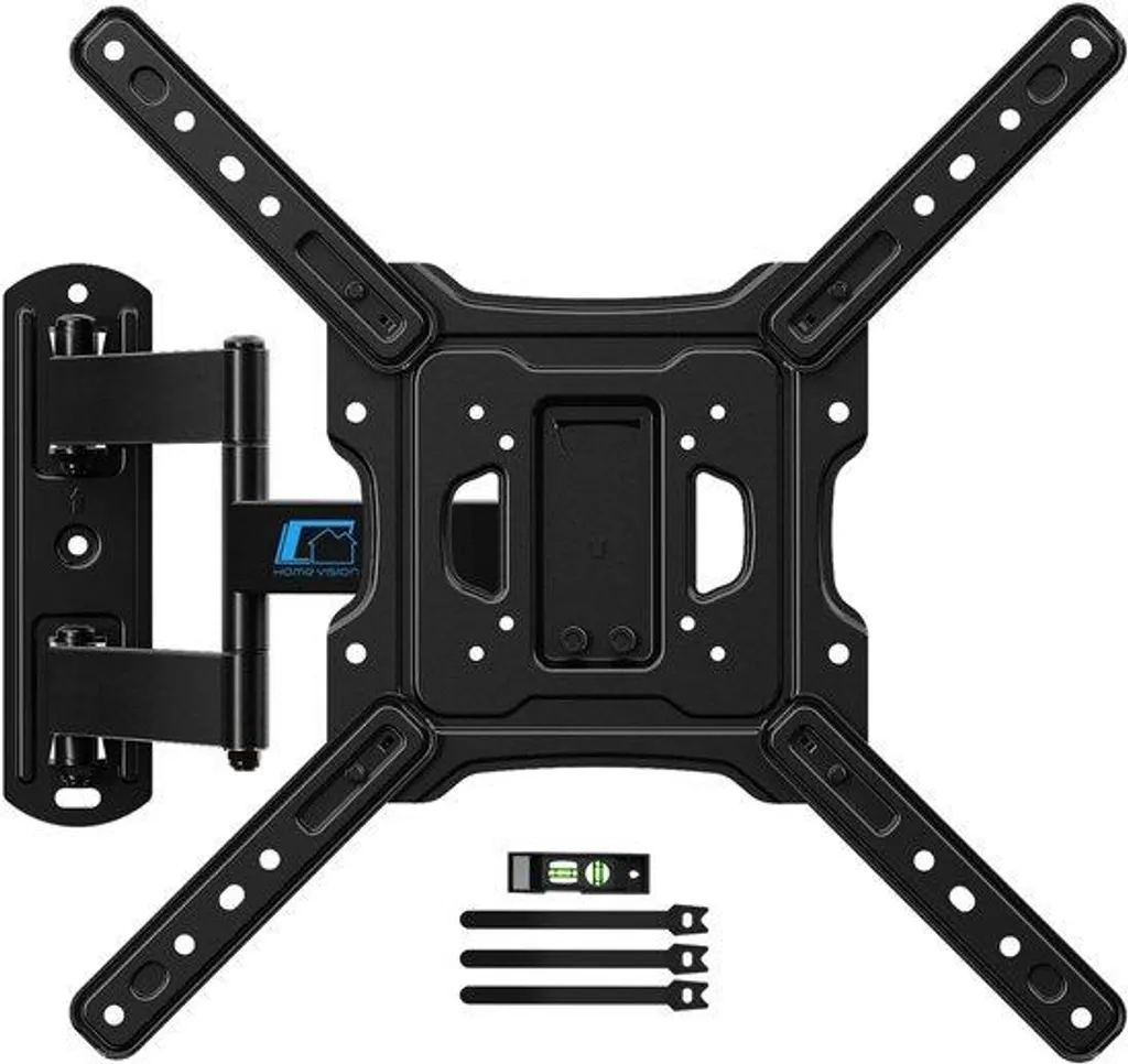 Support TV mural robuste anti-reflet orientable pour écran 55 pouces