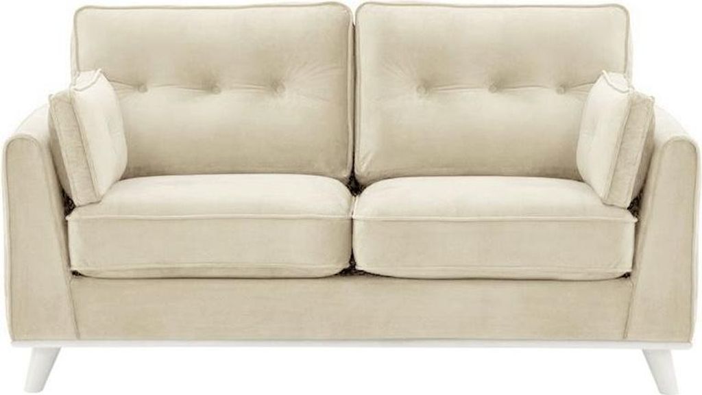 Zweisitzer-Sofa Farrow-Velluto 2-white