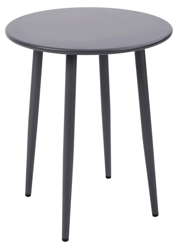 Bistrotisch 60 x 72 x 60 cm Stahl Grau Produktbild 