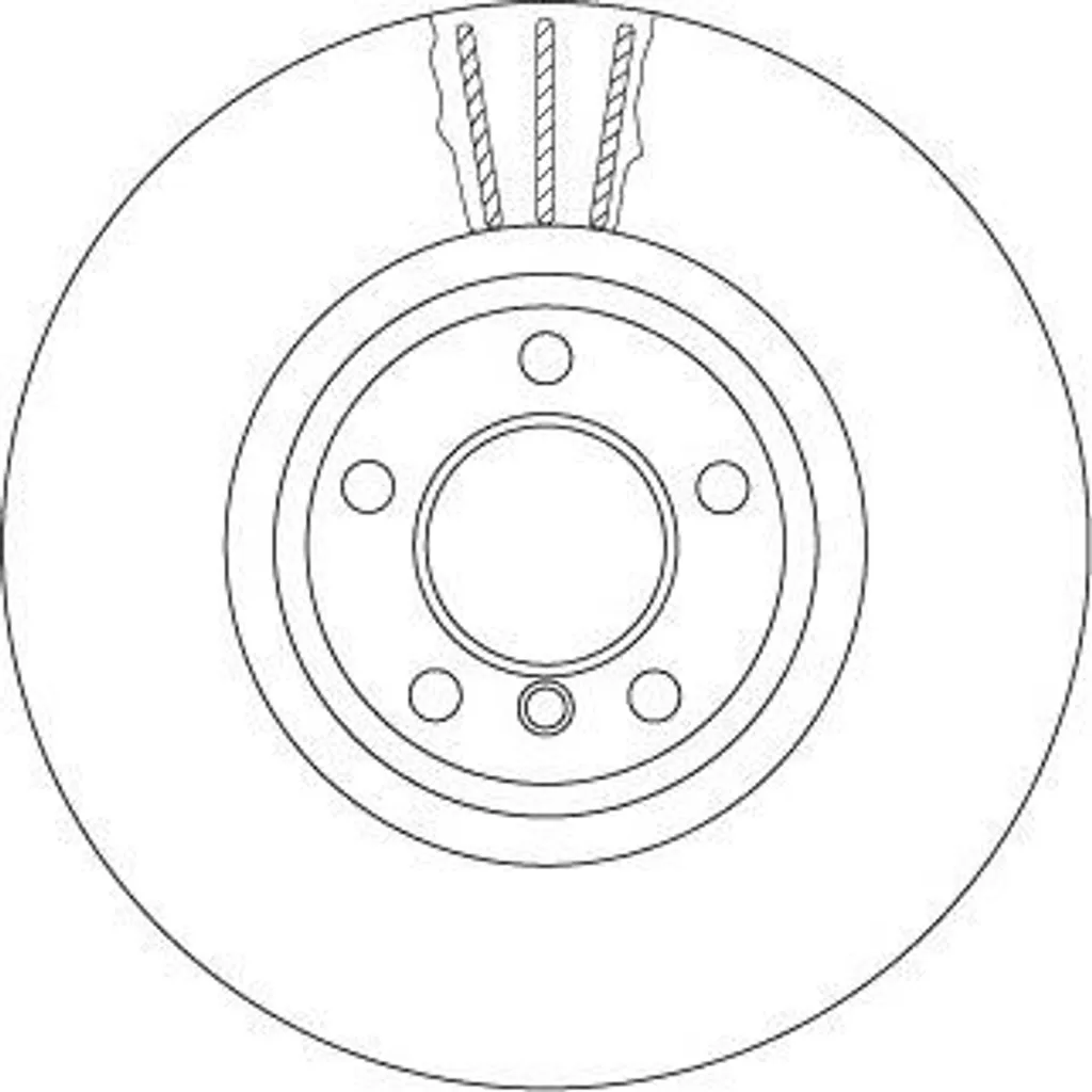 Paire de disques de frein pour BMW Série 5 F10 F11 - Sécurité TRW