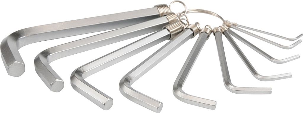 Yato yt-0504 hex klice 10ks 1,5-10mm crv