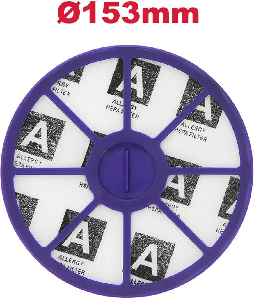 HEPA Vormotor-Filter Motor Staubfilter waschbar 153mm für Produktbild