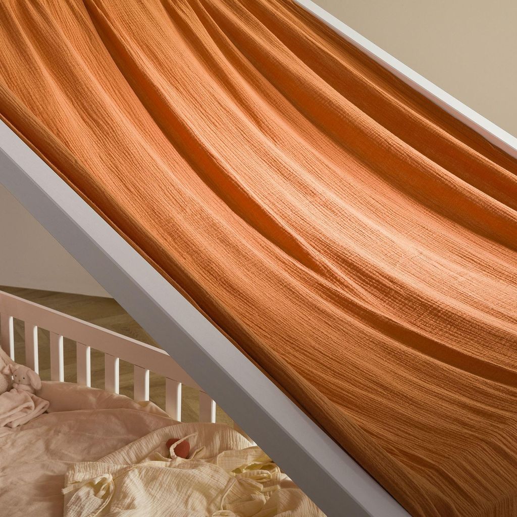 Hausbett Himmel LIAN in orange - Betthimmel aus 100% Produktbild 