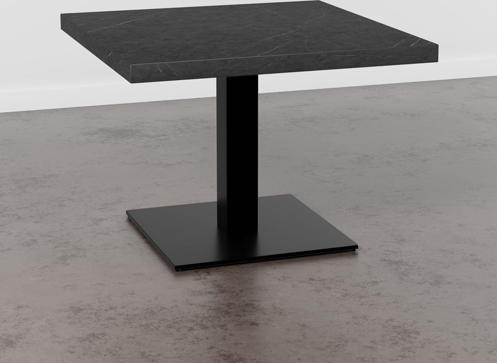 Gastro Tischplatte | Marmor Dunkel | 70x70 cm Produktbild 