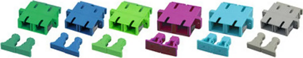 Accoppiatore SC Duplex OM3 Aqua monopezzo con Bussola in Ceramica