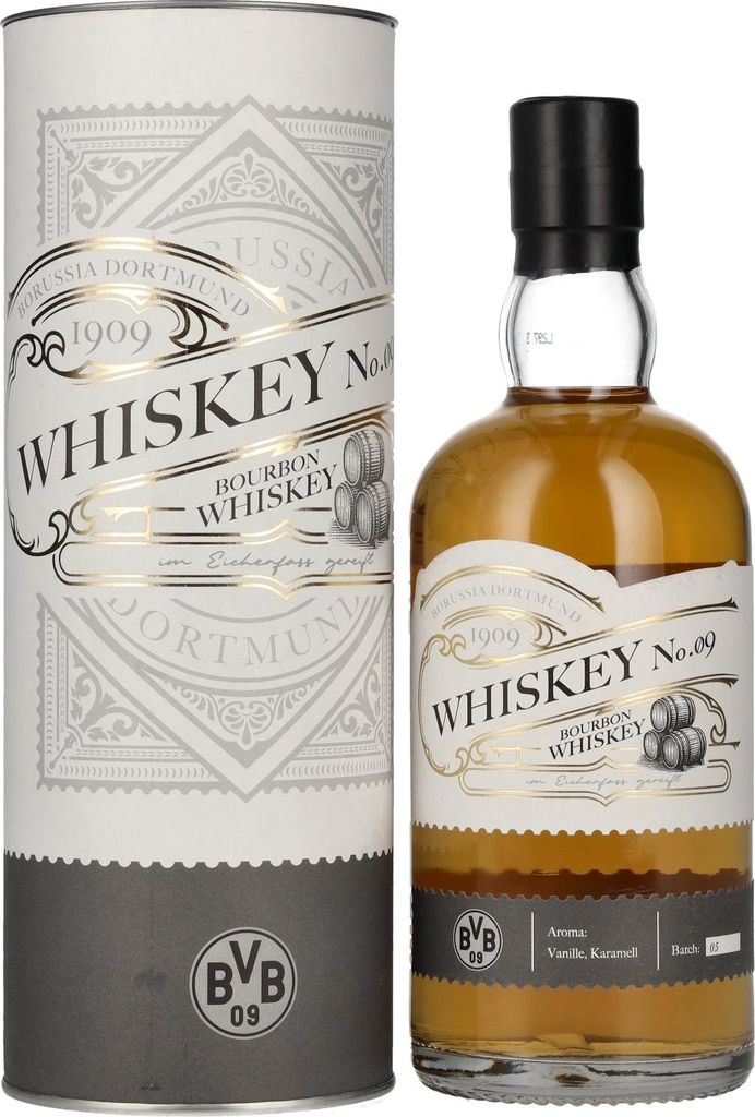 BVB 09 BOURBON Whiskey No. 09 40% Vol. 0,5l en boîte cadeau Image du produit 