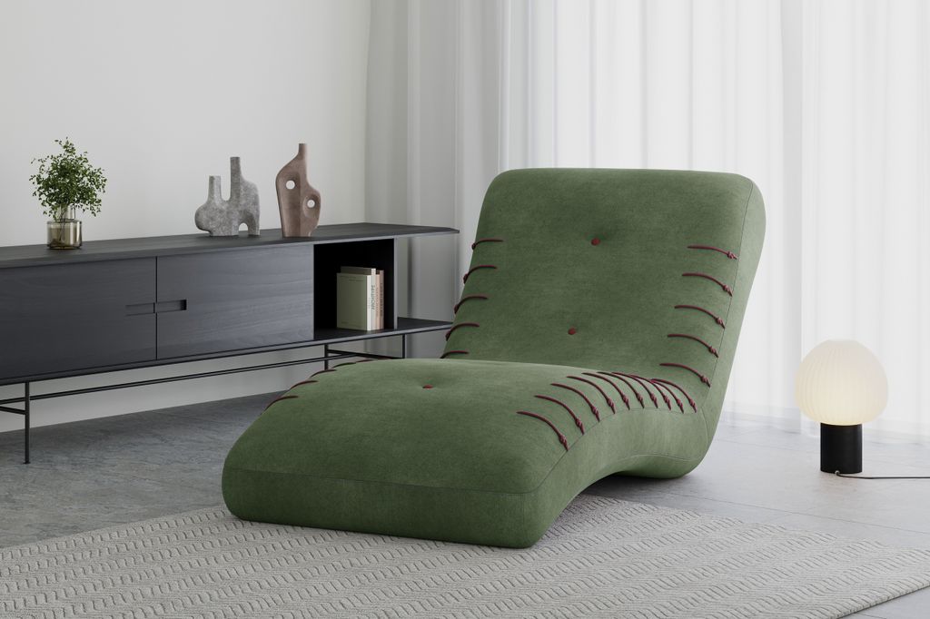 Elegante und Bequeme Chaiselongue für Ihr Wohnzimmer, Liege, Chaiselongue aus Samstoff- Hochwertige Materialien, Modernes Design und Ultimativer K...