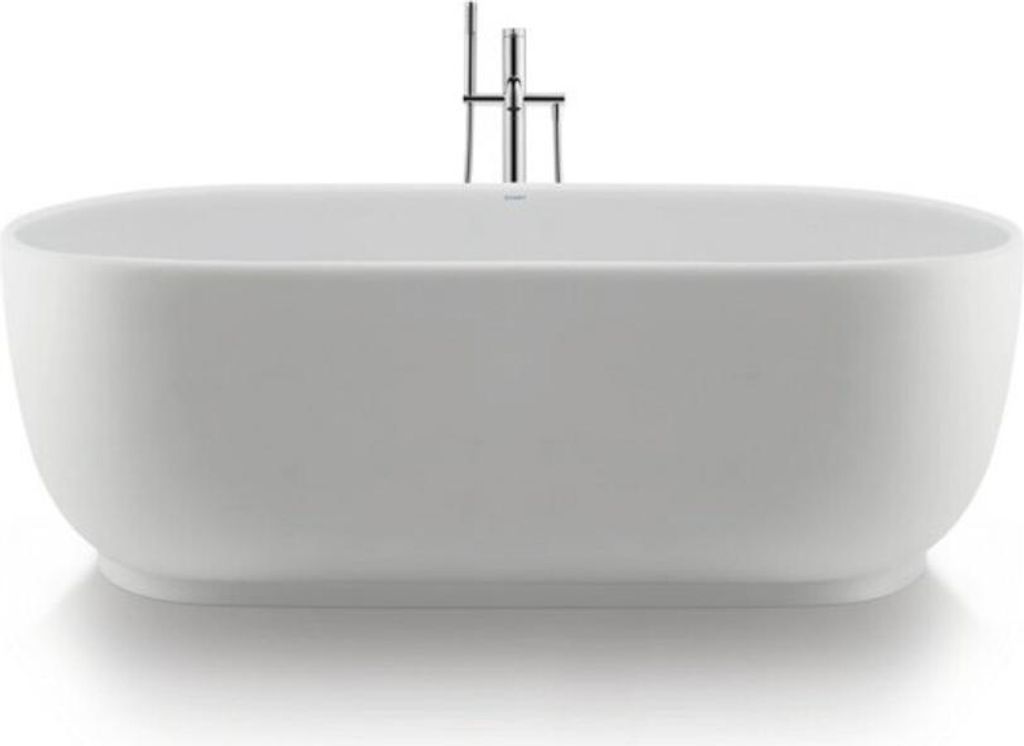 Duravit Oval-Badewanne Luv 160x75 cm freistehend matt Weiß