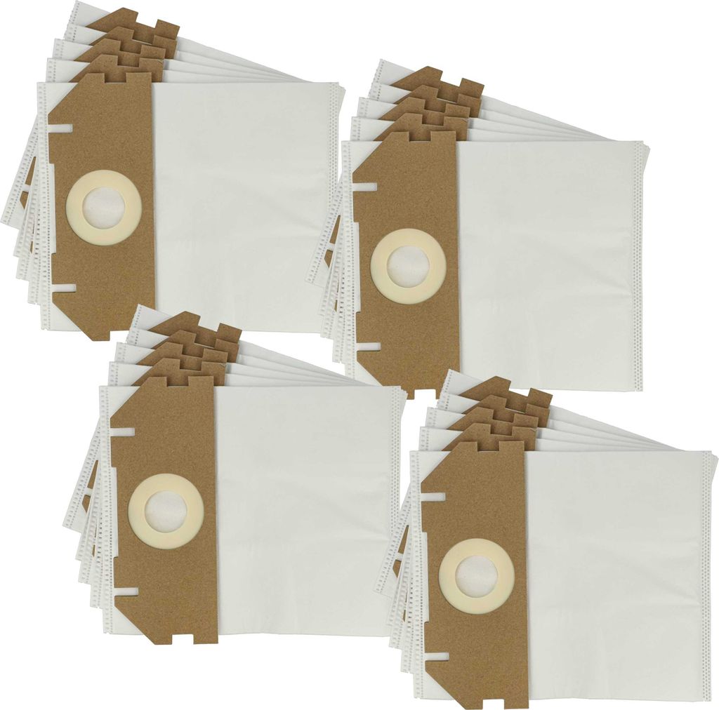 vhbw 20x Staubbeutel kompatibel mit Metabo AS 18 HEPA PC Compact, AS 18 L PC Staubsauger - 27cm x 17cm Weiß