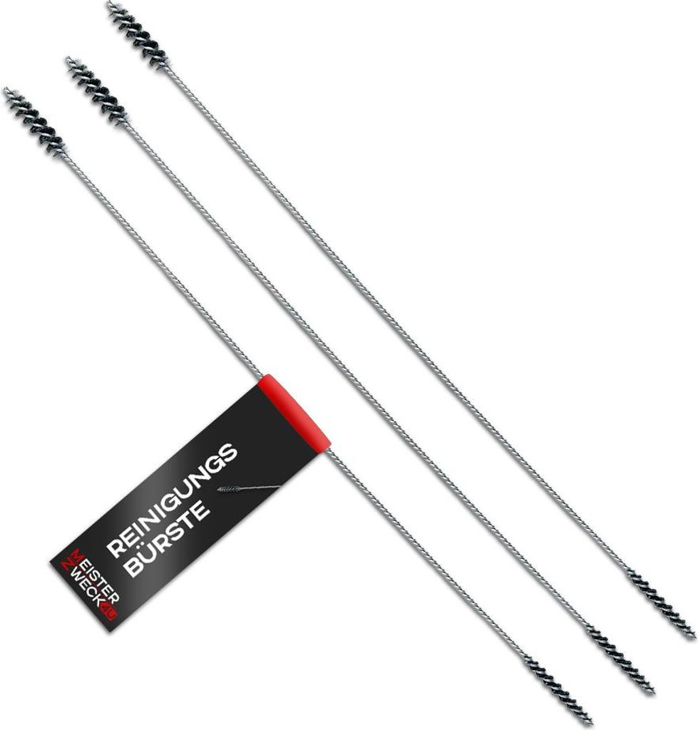 MEISTERZWECK4U - 3X Reinigungsbürste für Kaffeevollautomat - Edelstahl Bürste aus Nylonfasern zum Reinigen der Kaffeemaschine - Reinigt Milchsch...