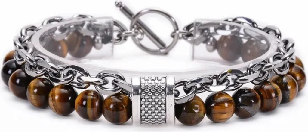 Bracciale Marcus in Marrone - Eleganza e Design Minimalista KP34434