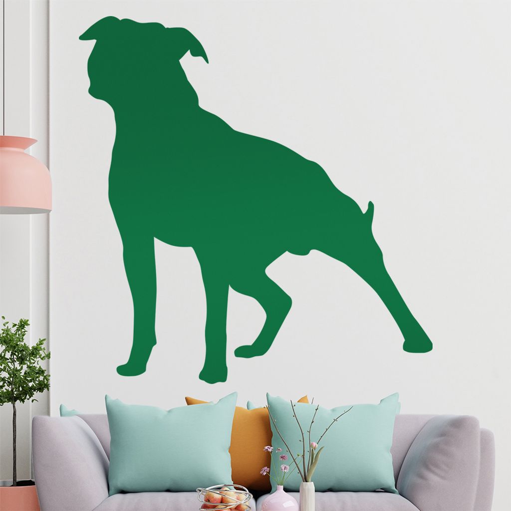 KIWISTAR Stafford Silhouette Wandtattoo in 6 Größen - Wandaufkleber Wall Sticker - Dekoration, Küche, Wohnzimmer, Schlafzimmer, Badezimmer