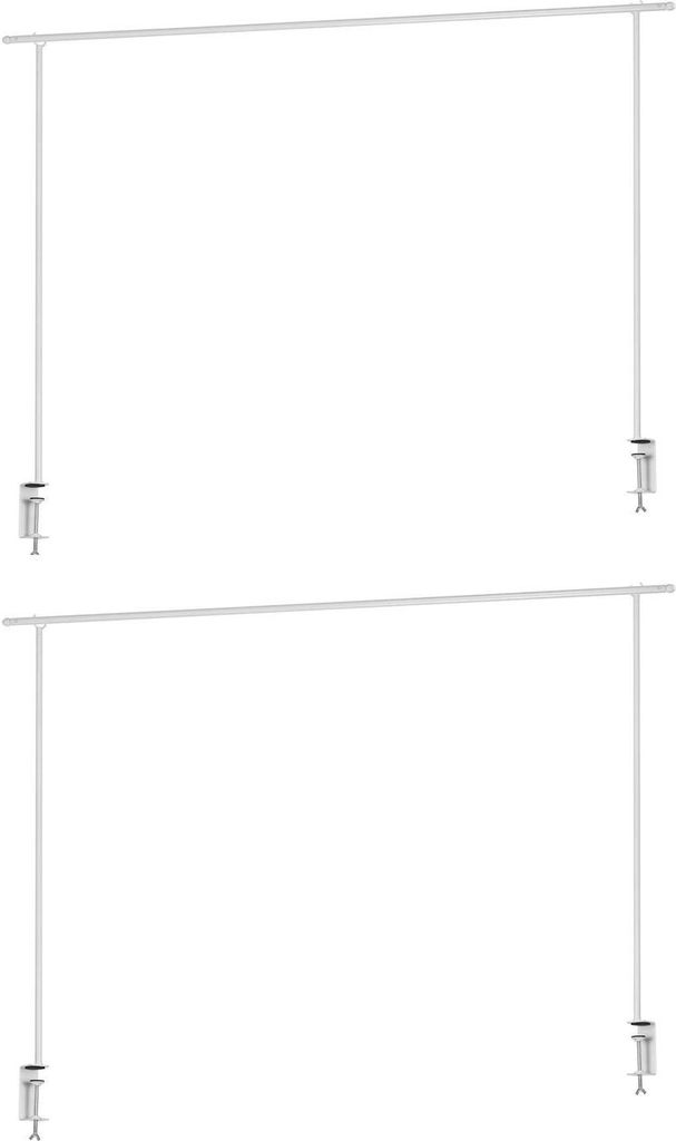 Deko-Tischgestelle - 176 x 250 cm - Weiß - Metall - ausziehbar - 2er Set