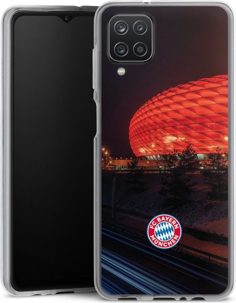 DeinDesign Handyhülle für Samsung Galaxy A12 Silikon Hülle Case Smartphone Schutzhülle FC Bayern München FCB Stadion