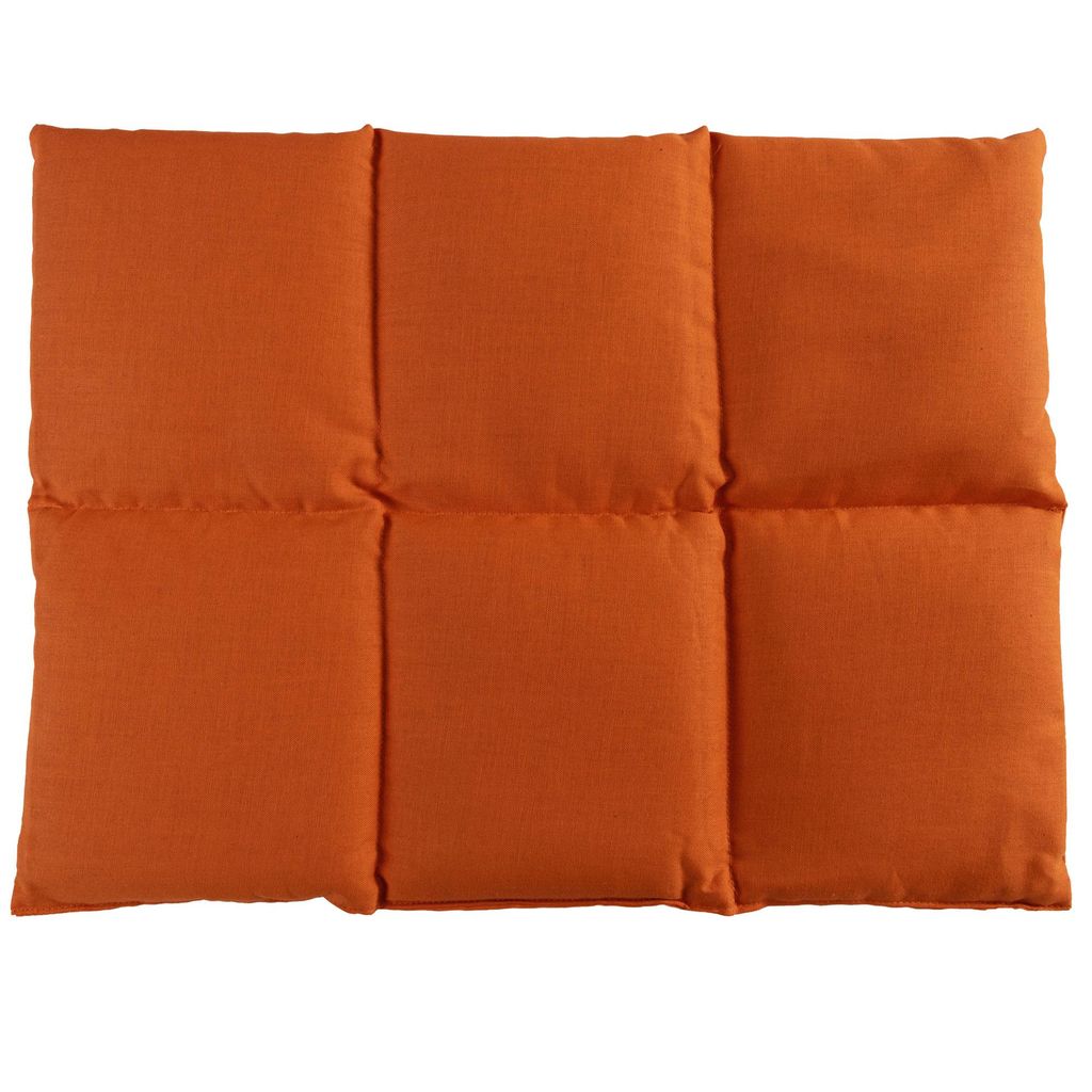 Giraffenland Traubenkernkissen groß 40x30cm 6-Kammer - orange - Wärme und Kälte - Kissen 30x40 - Traubenkern - orange