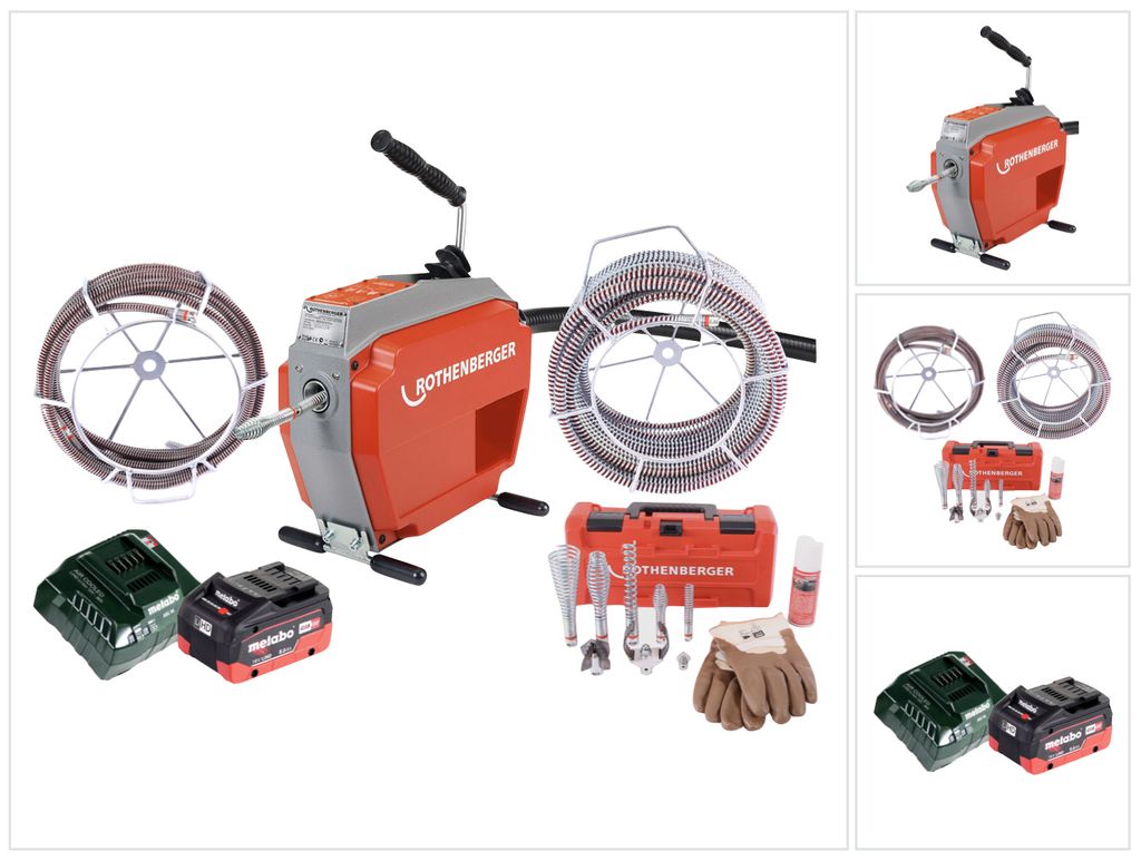 ROTHENBERGER R600 VarioClean + Spiral/Werkzeugset - 1000003346