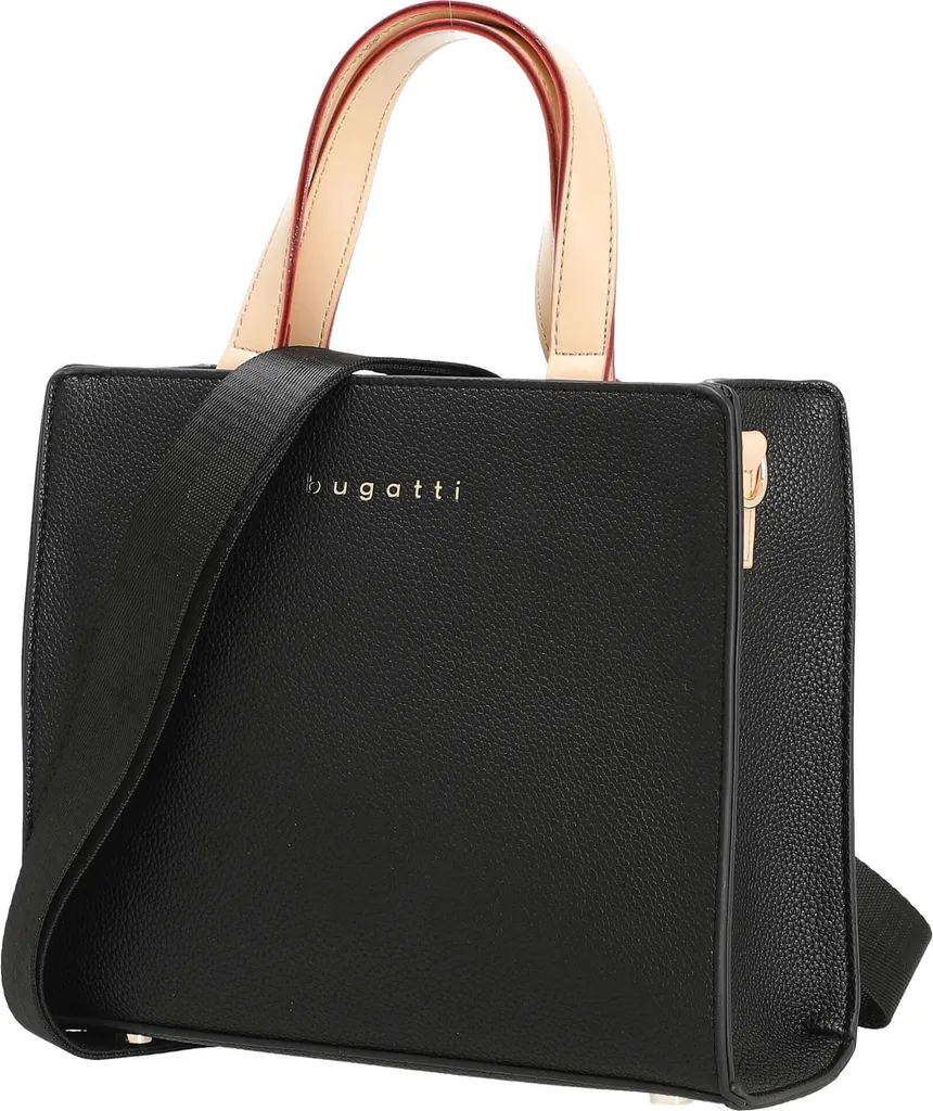bugatti Borsa Ella Mini Black - Mini Shopper Donna Tracolla Nero - 6