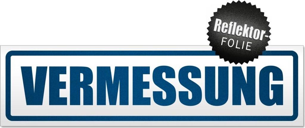 Vermessung Magnetschild Schild magnetisch