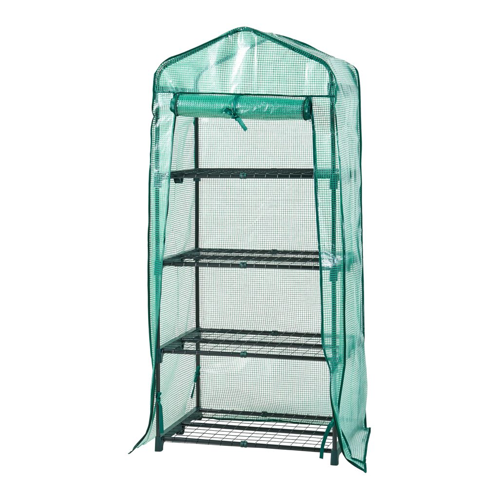 Skleník "Chaam" so 4 policami 158x69x49cm Zelený Obrázok produktu 