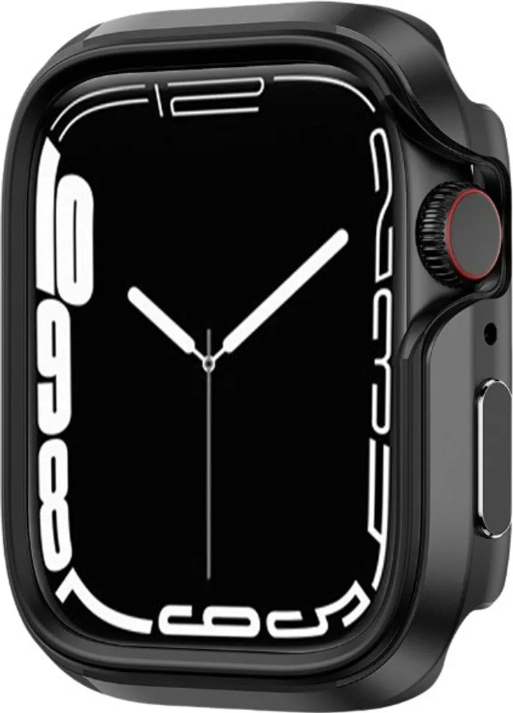 INF Compatibile con elegante custodia in lega di alluminio per Apple Watch Nero 41 mm