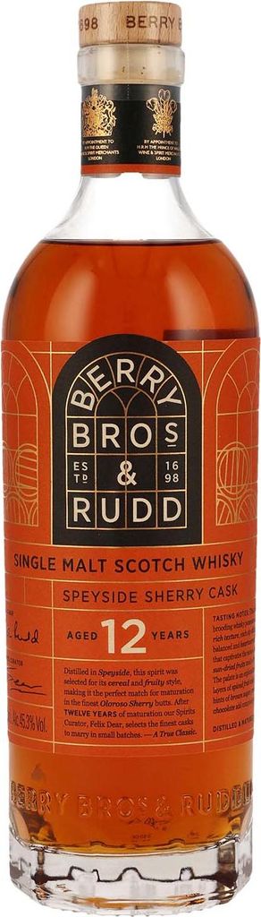 Berry Bros. & Rudd 12 Jahre - Speyside Sherry Cask - Single Malt Scotch Whisky