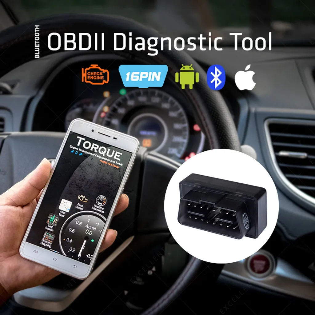 Interfaccia Diagnosi OBD2 Bluetooth 4.0 Risparmia Officina iOS Android - 3