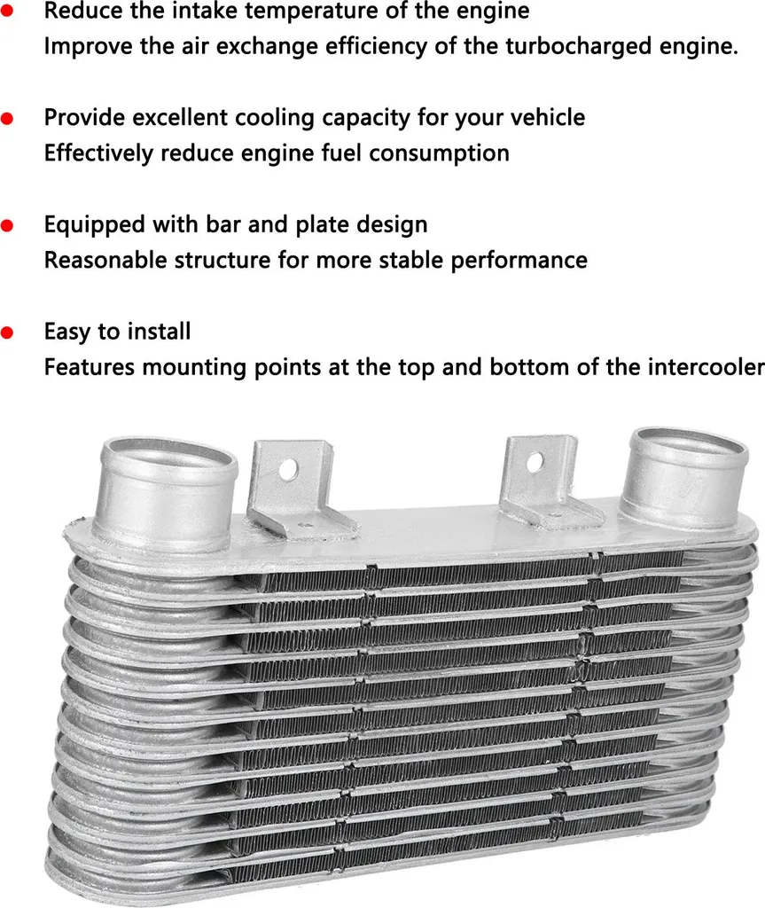 Intercooler 52mm Universale Alluminio Performance Racing Moto - 4