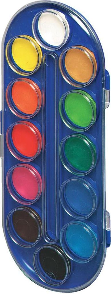 12er Deckfarbkasten / Malkasten / Tuschkasten Produktbild 