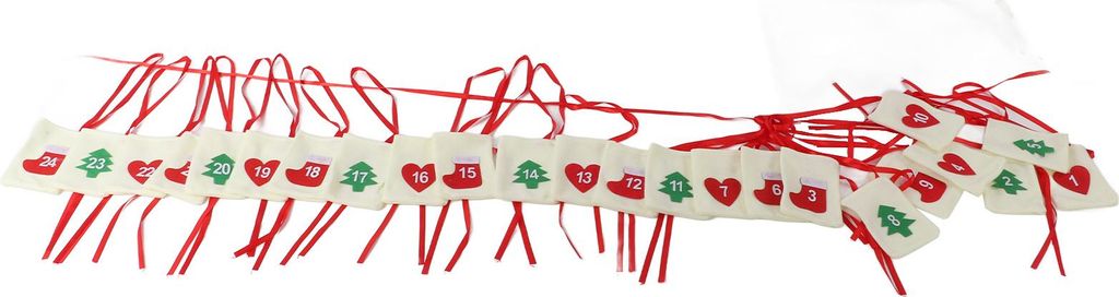 Weihnachten Adventskalender Taschen Hanging 24 Tage Countdown Kalender Tasche für Party Feier Dekoration