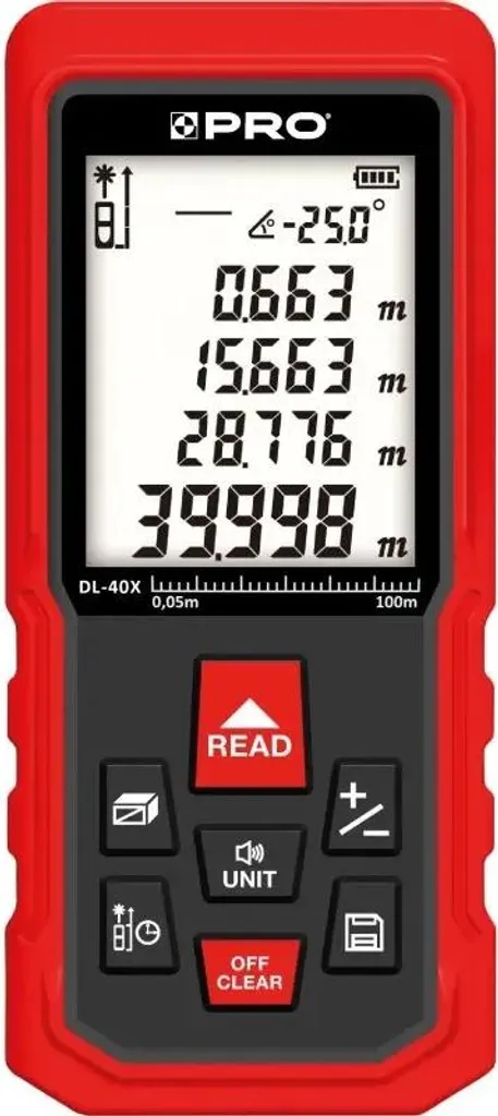 Télémètre Laser Dl-40X - 100-L1-075 Haute Précision pour Chantiers