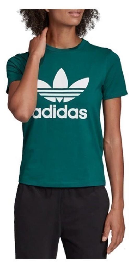 adidas Originals Trefoil T-Shirt Damen Grün (ED7496) Größe: 32