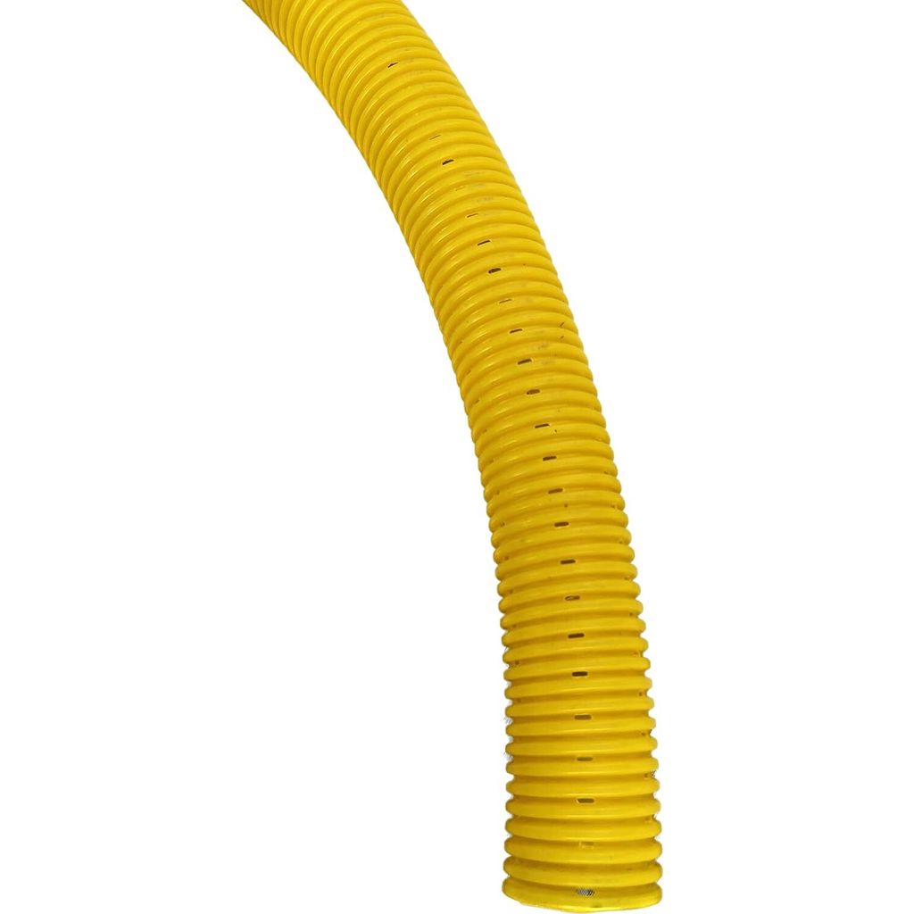 Drainagerohr DN50 10m gelb PP gelocht | Entwässerungssystem Abflussrohr Drainageschlauch Entwässerungsrohr Drainrohr Drainage Entwässerung | Wel...