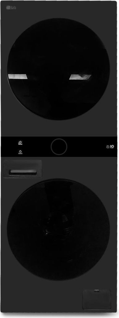 LG WT1210BBF Washtower, Waschtrockner 12kg/10kg, Platinum Black