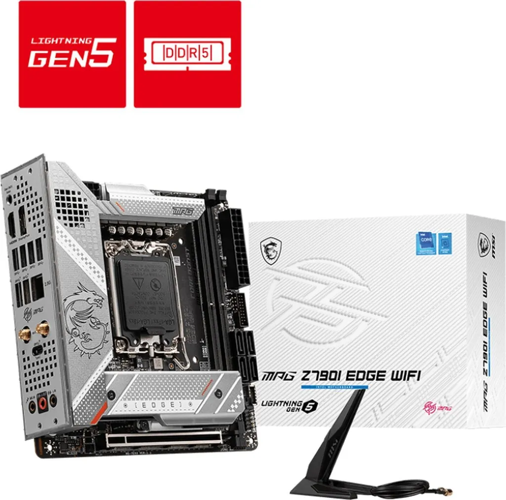 MSI MPG Z790I EDGE WIFI Carte Mère Z790 Anti-Surchauffe pour Boîtier ITX - 2
