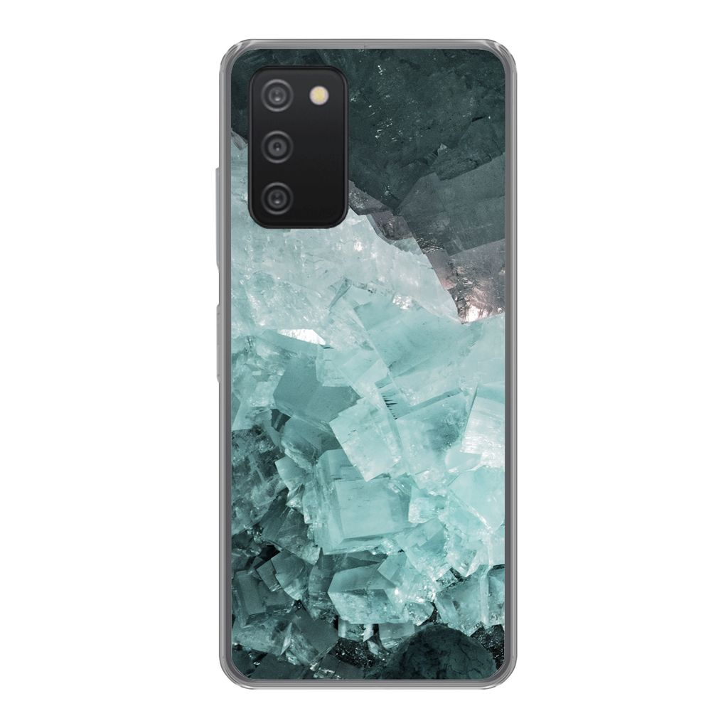 MuchoWow Handyhülle Schutzhülle Hülle für Samsung Galaxy A53 5G Naturstein - Kristalle - Luxus Silikon Softcase Handy Hülle - Schutzabdeckung