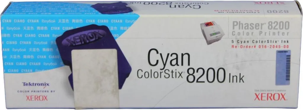 Encre Cyan Xerox Phaser 8200 ColorStix : Finissez-en avec les Coulures