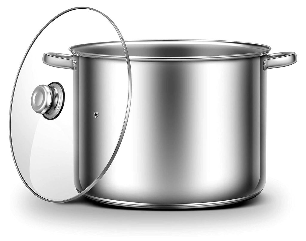 Kochtopf für ca. 20L - geeignet als Gulaschkessel, Suppentopf, Spargeltopf oder Soßentopf - praktischer Küchentopf für viele Herdarten außer I...