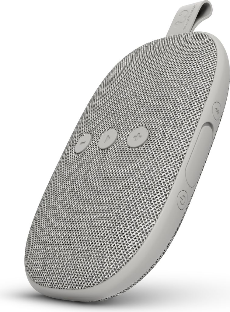 Rockbox Bold X Bluetooth Lautsprecher, Hellgrau, Wasserfest