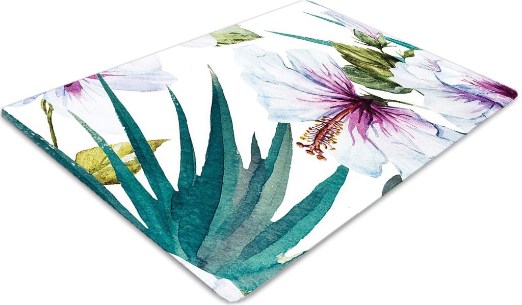 Stuhlunterlage Bürostuhlunterlage 120 cm x 90 cm Bodenmatte Bürostuhlunterlage - Tropische Natur.