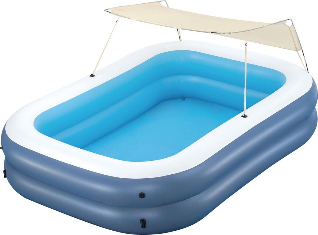 Bestway Family Pool Summer Bliss mit Sonnenschutzdach 254 x 178 x 140 cm