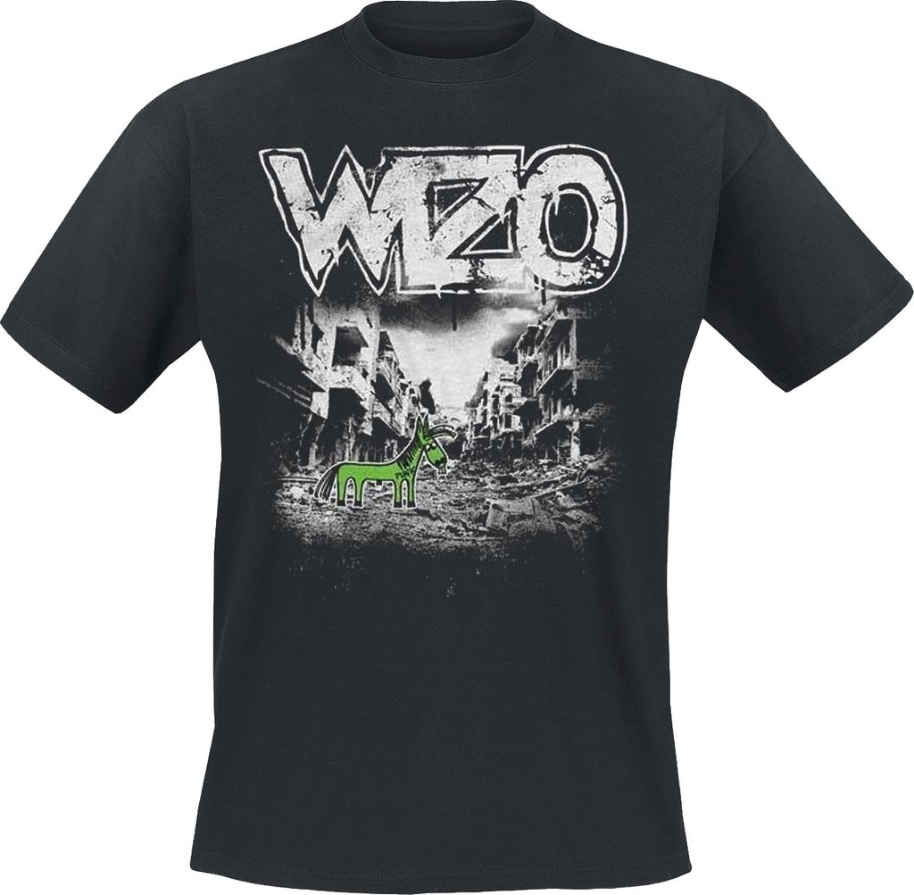 T-Shirt Wizo Trümmerfert Schwarz aus 100% Baumwolle mit Produktbild 
