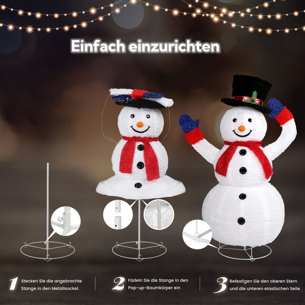 FCH LED-Schneemann,Weihnachtsdekoration für den Produktbild 6