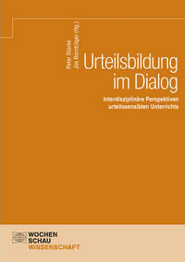 Livre Urteilsbildung im Dialog pour maîtriser l'éthique de la discussion