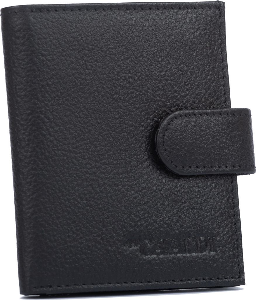 Leder-Kartenetui TW-04-PDM-BP-9083 Schwarz