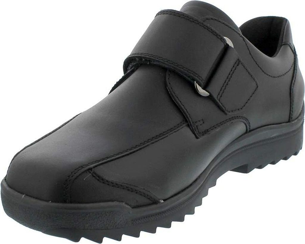 Waldläufer Kai Halbschuh, Palmer (Glattleder) / Stretch, schwarz, Extraweite K K13302-205-001 44 1/2
