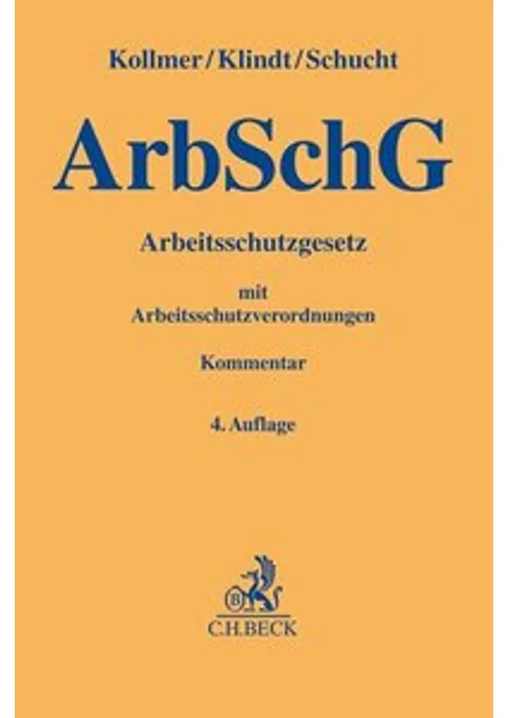 Livre Arbeitsschutzgesetz code du travail allemand version compacte