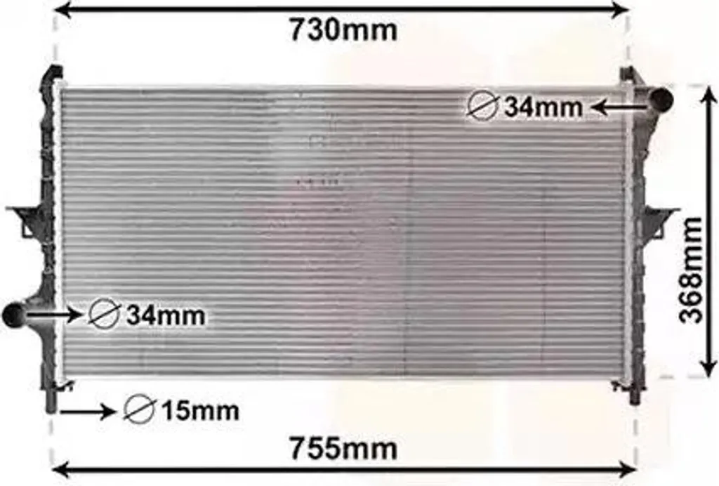 Radiateur moteur VAN Wezel 09002278 pour Citroën et Peugeot au meilleur prix